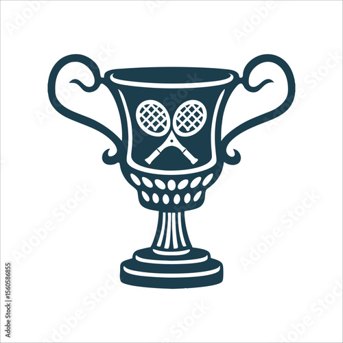 Wimbledon Style Tennis Trophy Cup Icon Trophy cup Wimbledon style