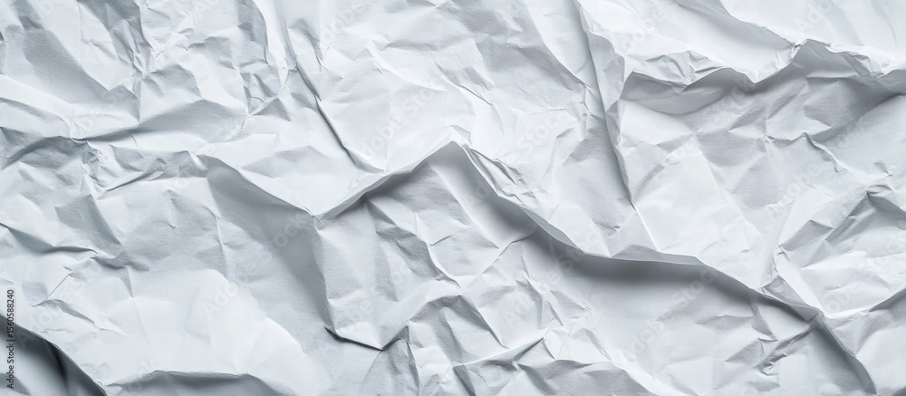 Fototapeta premium Crinkled white paper texture (5)