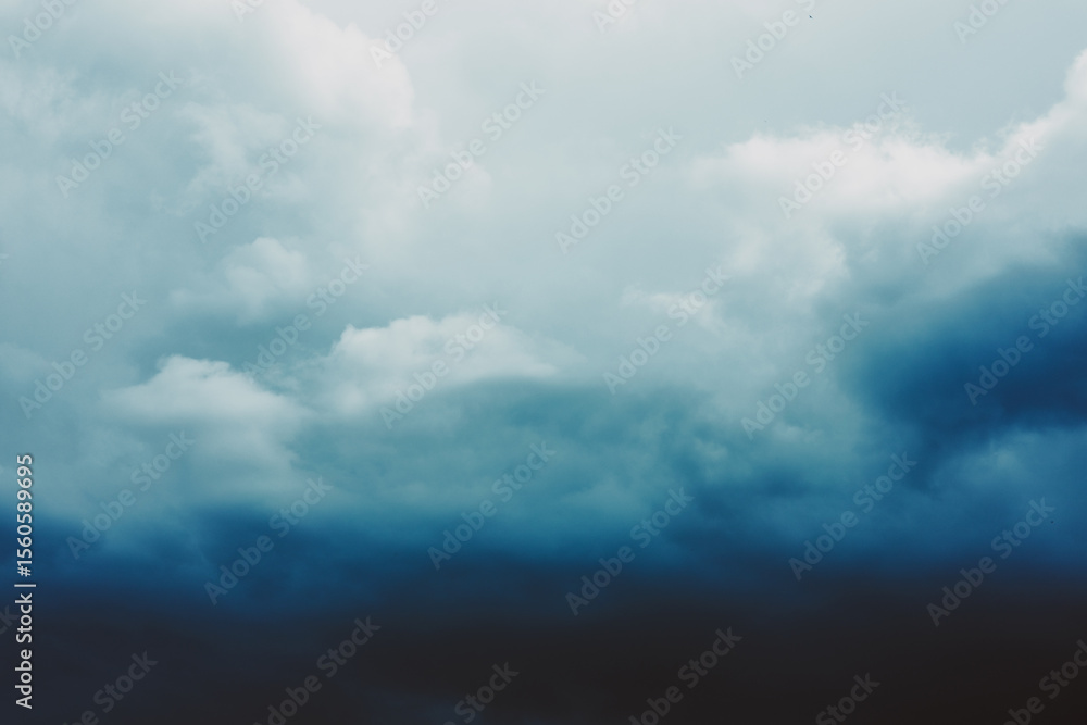 Fototapeta premium Beautiful sky. Gradient from dark blue to white