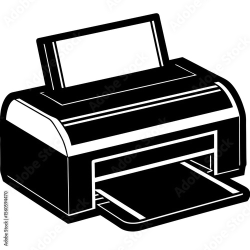 illustration of a printer