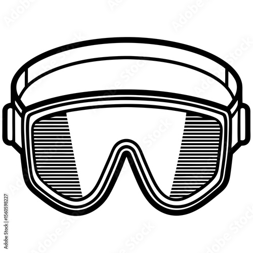safety goggles vector illustration