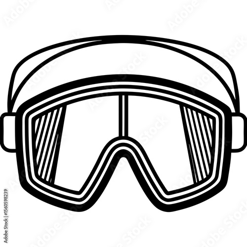 protective mask isolated on white background