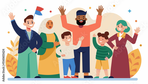 A place where people are celebrated for their dedication and progress rather than shamed for their appearance or ability.. Vector illustration