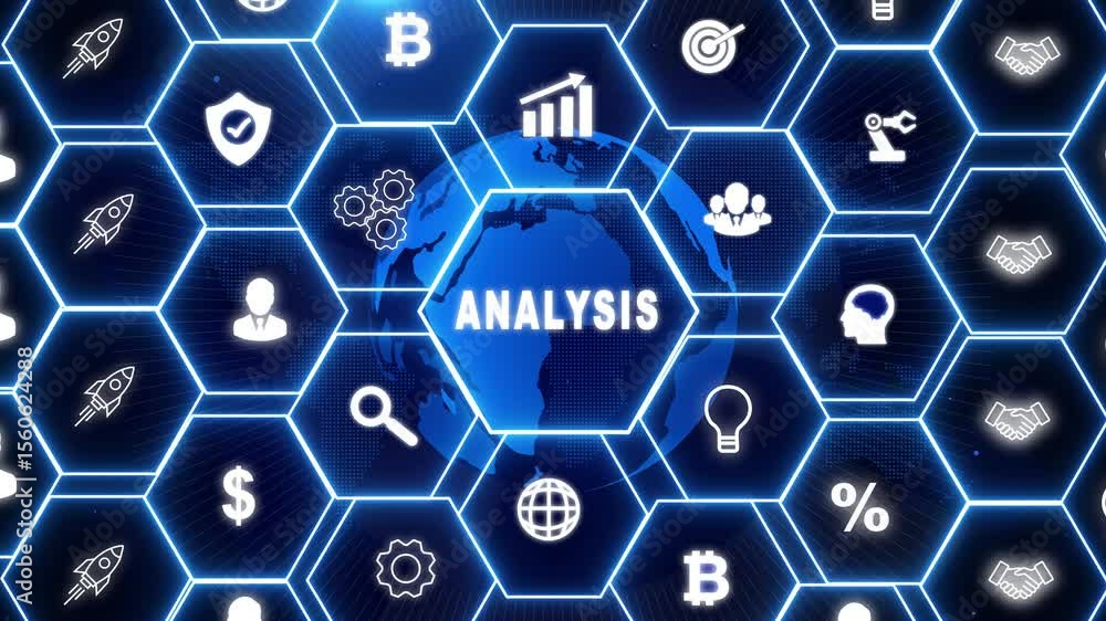 Analytics Big Data analysis Business intelligence internet and modern technology concept on virtual screen. map background Analytics Big Data analysis Business intelligence internet and modern technology concept on virtual screen. map background
