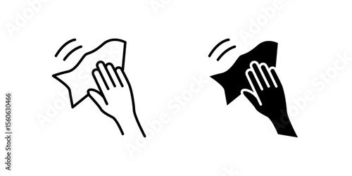 Simple hand cleaning icon set representing hygiene, sanitation, and germ prevention. Essential for health, medical, and public safety designs.