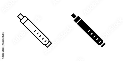 Elegant flute musical instrument icon set for music, orchestras, and classical performance. Great for education, arts, and sound themes.