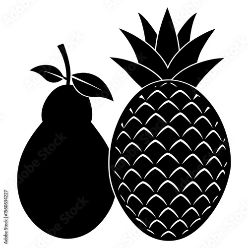 pineapple vector illustration