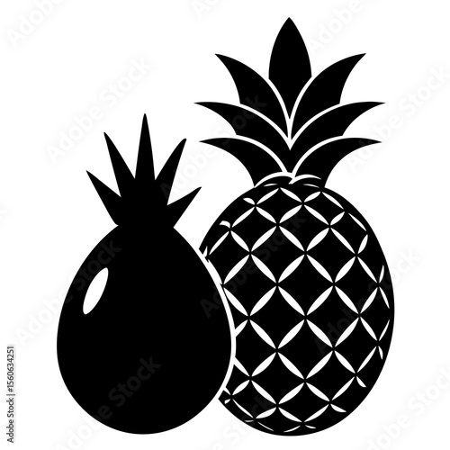 vector illustration of pineapple