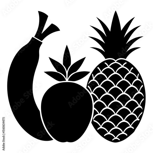 vector illustration of a pineapple
