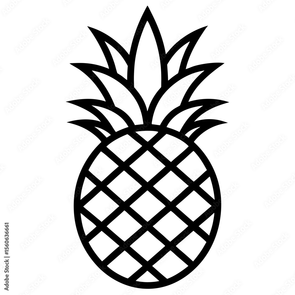 Obraz premium illustration of pineapple
