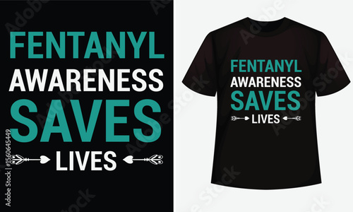 Fentanyl awareness design for t-shirt, bags, mugs, stickers, banner, poster, icon, logo etc. Fully Editable Print Ready Template - Vector.