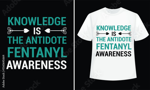 Fentanyl awareness design for t-shirt, bags, mugs, stickers, banner, poster, icon, logo etc. Fully Editable Print Ready Template - Vector.