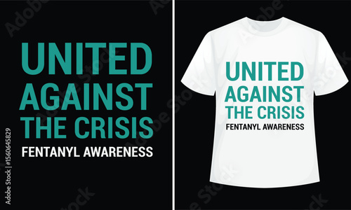 Fentanyl awareness design for t-shirt, bags, mugs, stickers, banner, poster, icon, logo etc. Fully Editable Print Ready Template - Vector.