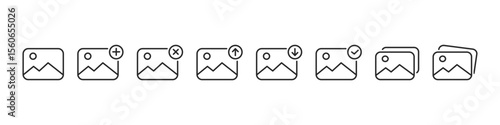 Image icons set for Digital Media Design. Picture icon. Vector