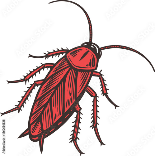 Close-up of a cockroach in smoke