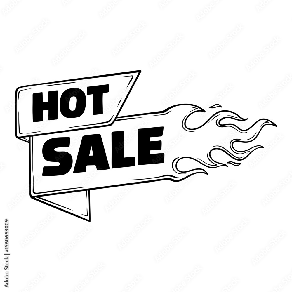 Fototapeta premium vector line art hand drawn illustration of a tag label hot sale