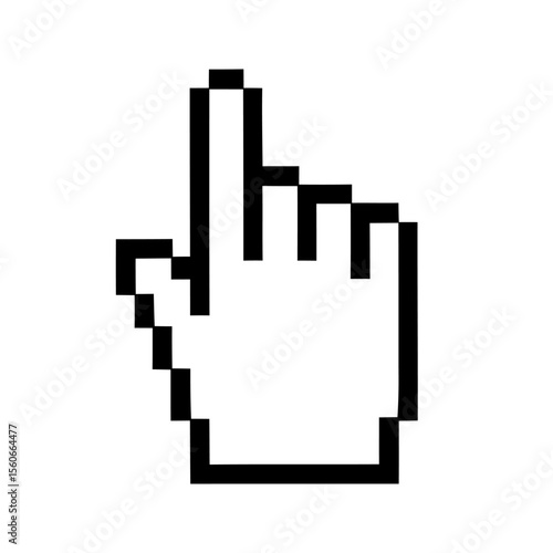 Mouse click icon. Hand cursor pointer symbol.