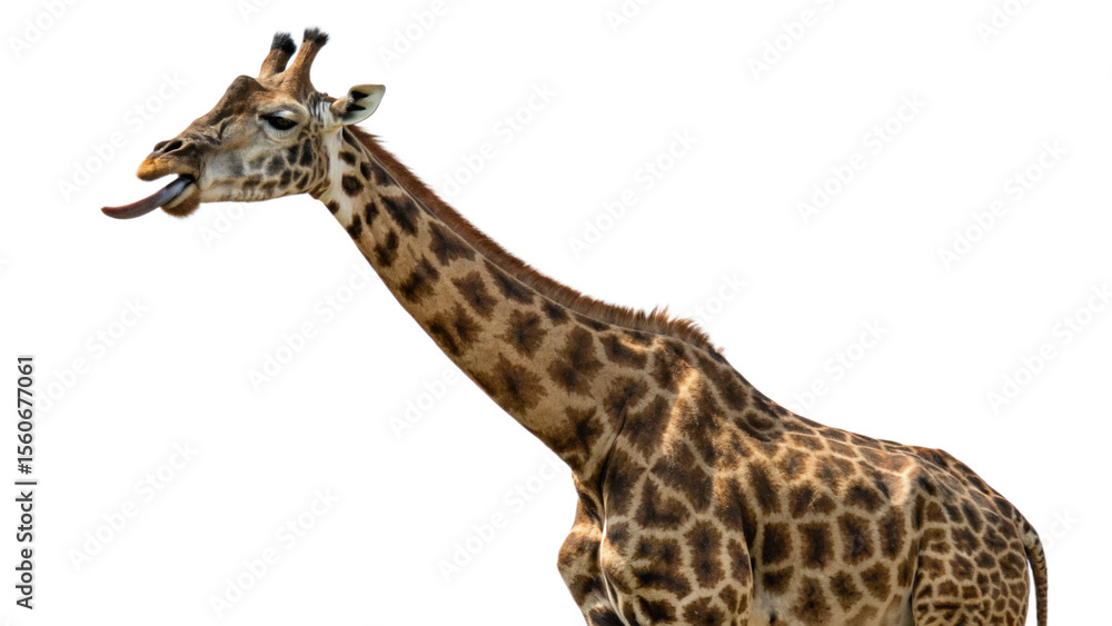 Giraffe, isolated transparent background Giraffe, isolated transparent background