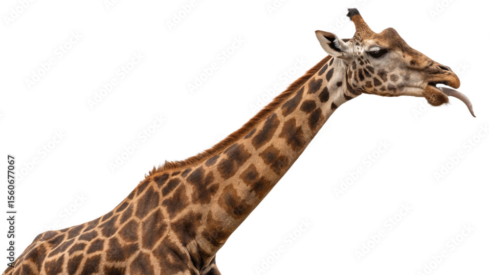 Giraffe, isolated transparent background Giraffe, isolated transparent background