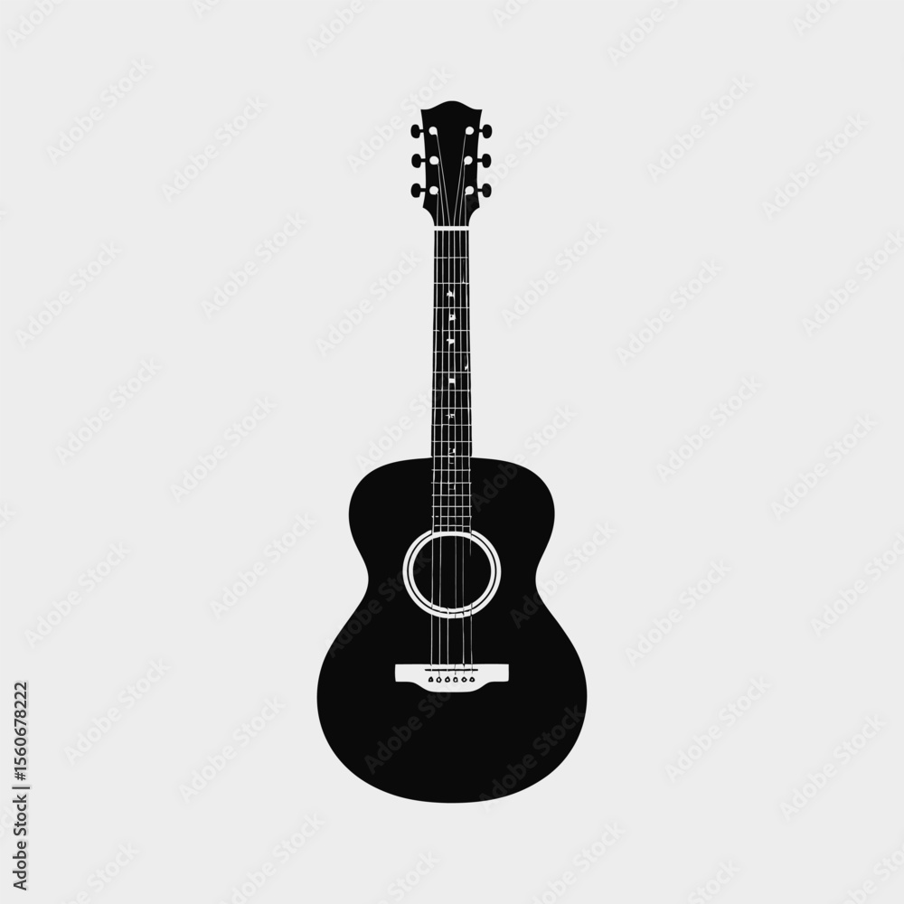 Fototapeta premium acoustic guitar isolated on white