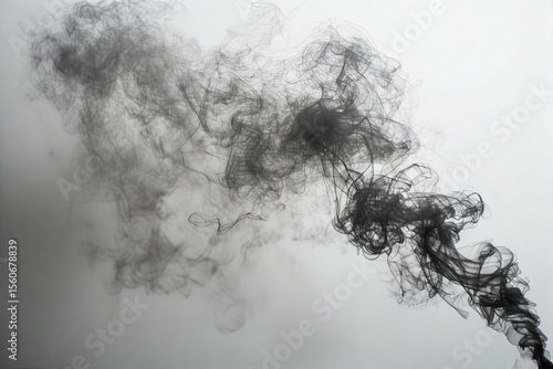 Smoke on white background, White smoke on white background