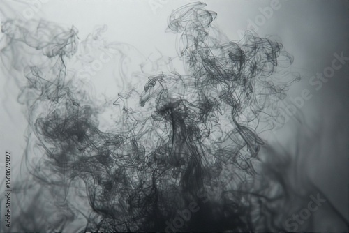 Smoke on white background, White smoke on white background