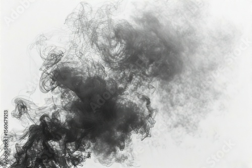 Smoke on white background, White smoke on white background