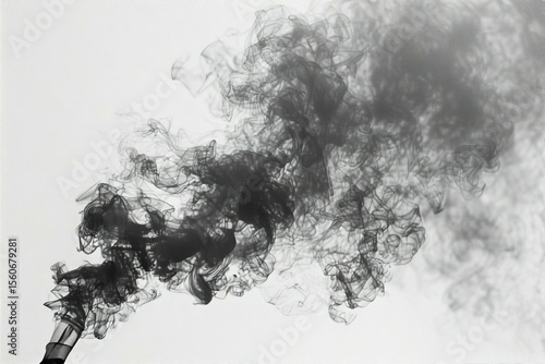 Smoke on white background, White smoke on white background