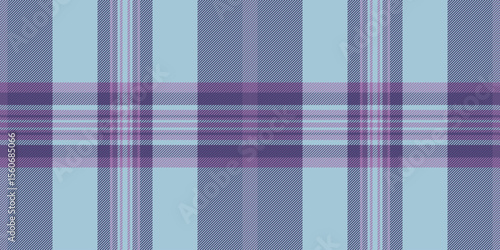 Beautiful plaid check seamless, anniversary background textile fabric. Painting tartan pattern texture vector in light and indigo colors.