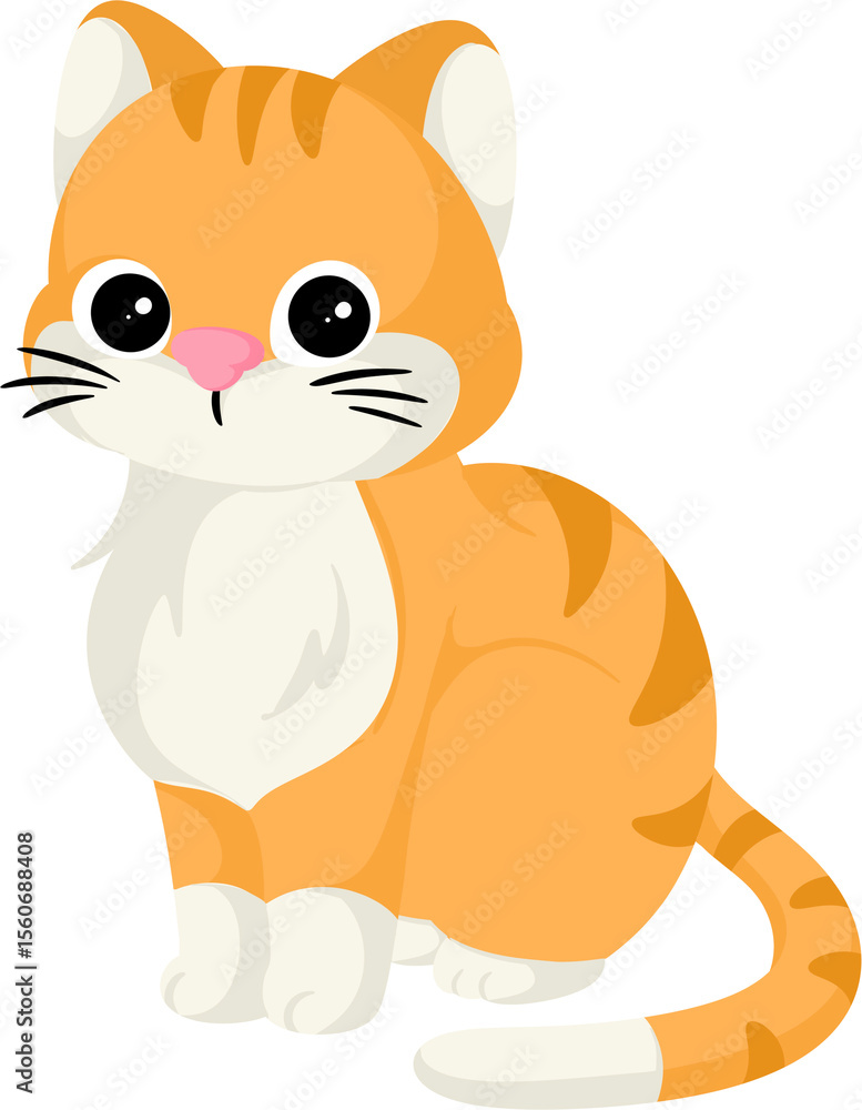 Fototapeta premium illustration british shorthair cat