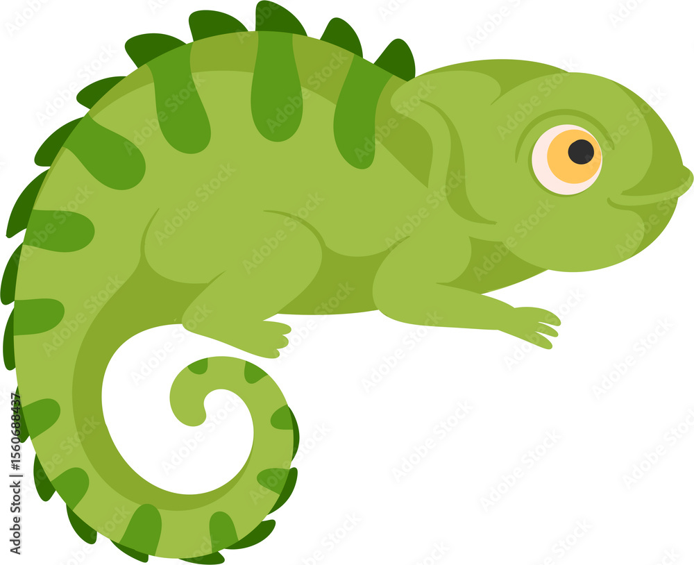 Obraz premium illustration chameleon