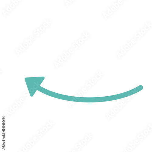 Wave-style back arrow – Short, broad curve pointing left. Ideal for icons and backward direction cues