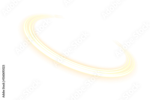 Twirl, light, line, gold, and sparkle shape this elegant PNG swirl. A glowing PNG Overlay with transparent motion, perfect for energy, festive, or futuristic spiral effects