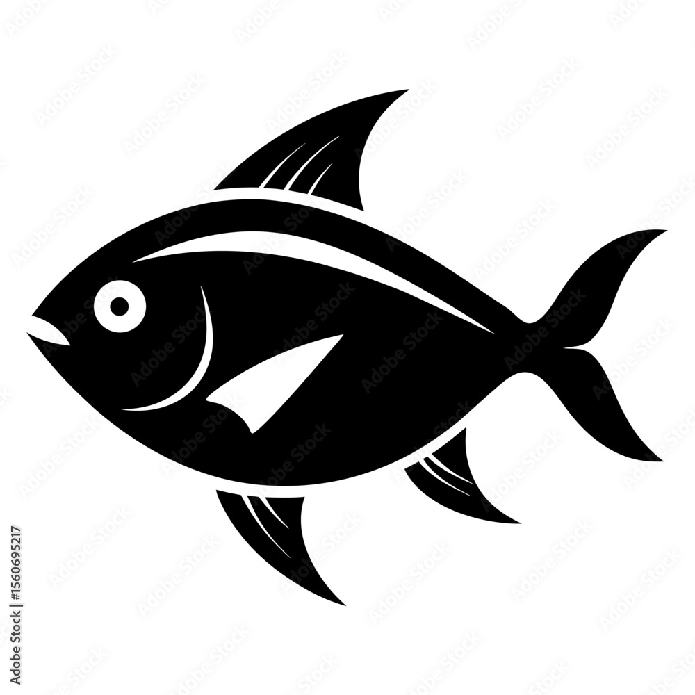 Obraz premium Fish silhouette