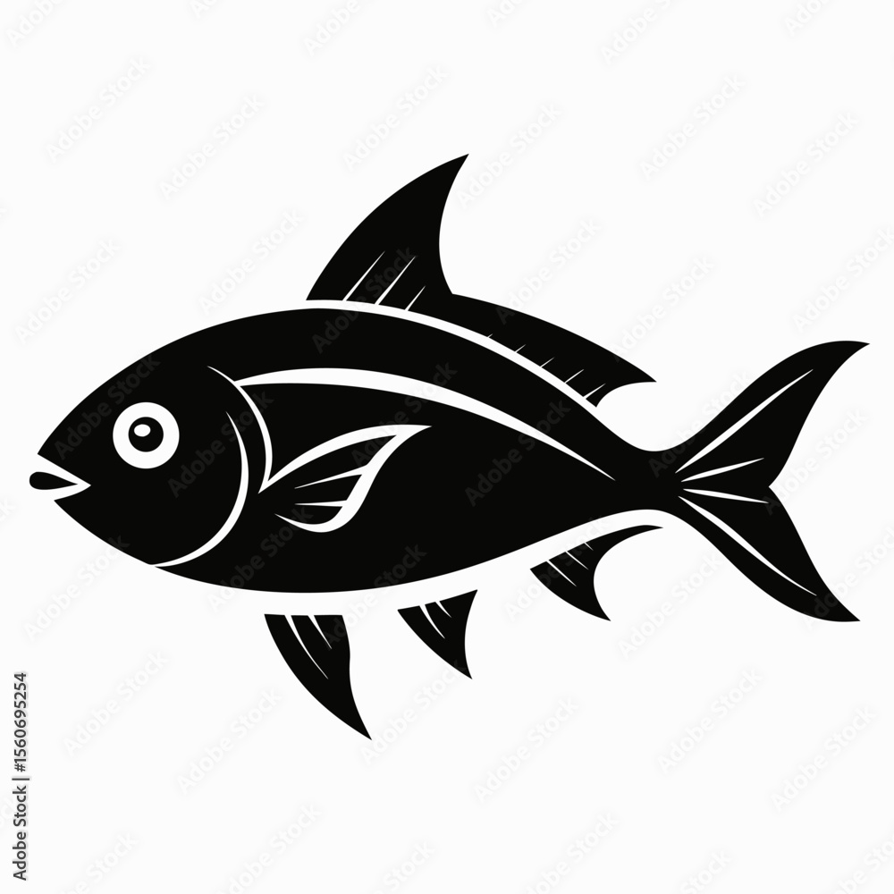 Obraz premium Fish silhouette