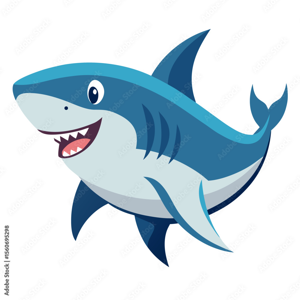 Fototapeta premium shark cartoon