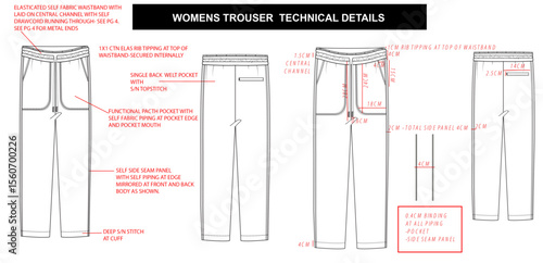 womens JOGGER technical details