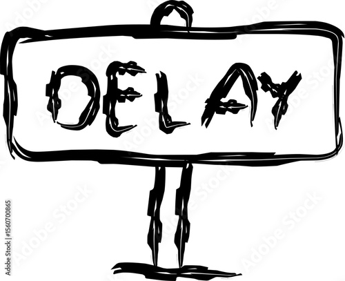 arrivals icon in doodle style. hand drawn black sketch of public transportation train