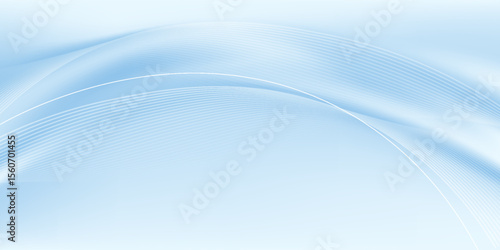 Abstract light blue composition with flowing shapes.eps10