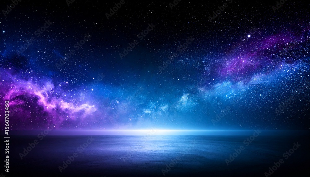Obraz premium Cosmic Vista A Stunning Nebula Landscape in Deep Space with Galactic Dust and Starlight