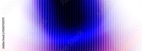 White and purple abstract modern wide ribbed banner. Vector illustration background with bright gradient