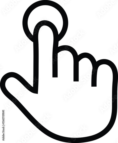 abestract new hand click design.