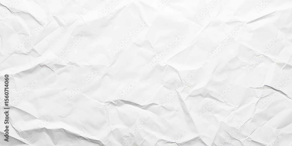 Obraz premium Crinkled white paper texture (4)