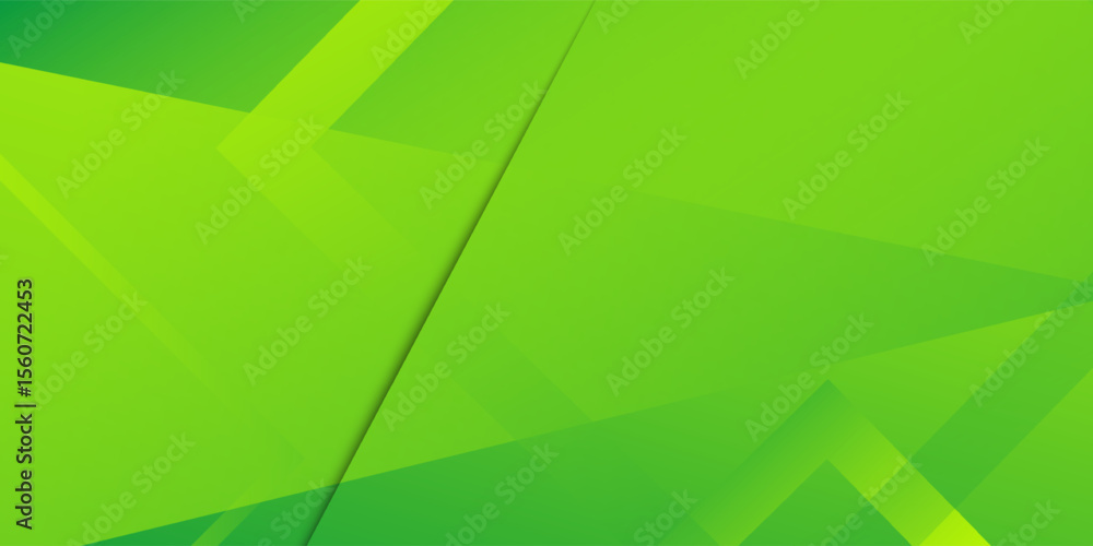 Obraz premium Green and yellow abstract geometric background. Dynamic shapes composition. Vector illustration