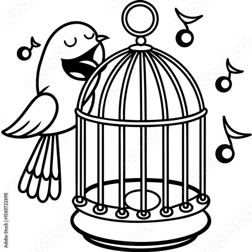 bird in cage