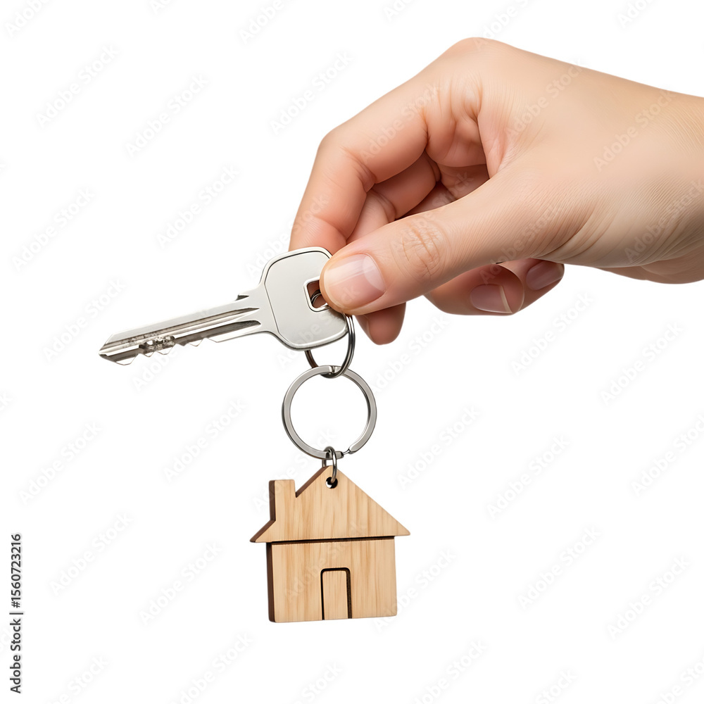 Hand holding house key real estate concept buying selling renting property home ownership investment security Hand holding house key real estate concept buying selling renting property home ownership investment security