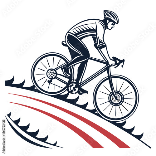 silhouette of a biker