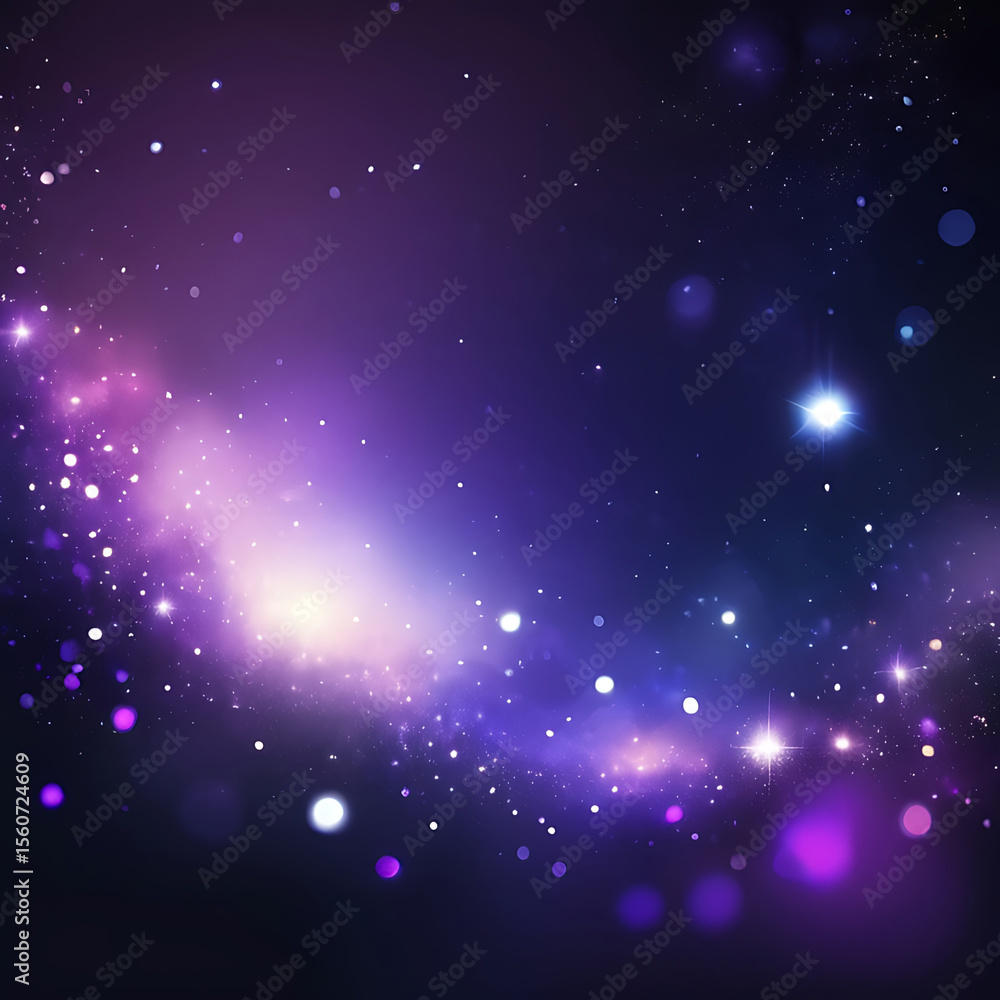 Fototapeta premium Abstract cosmic design texture with colourful light pattern on dark space wallpaper surface ai