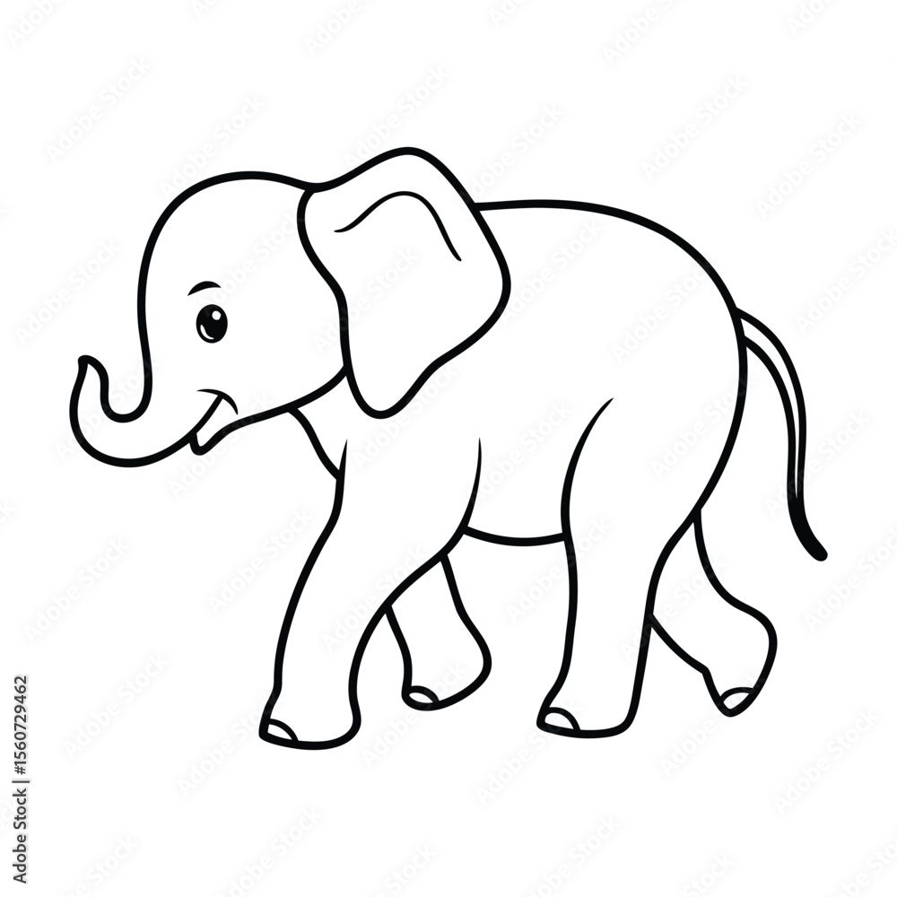 Obraz premium elephant vector illustration