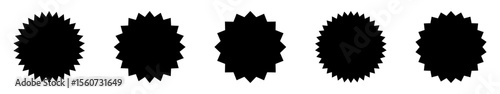Set of starburst, sunburst badges. Design elements - best for sale sticker, price tag, quality mark.